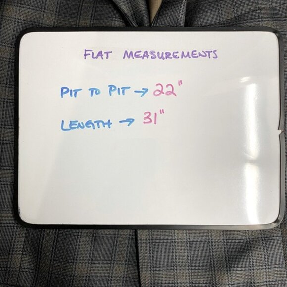 Vintage Grey Tan Plaid Wool Silk Blend Blazer Sport Coat 44R - Picture 5 of 14